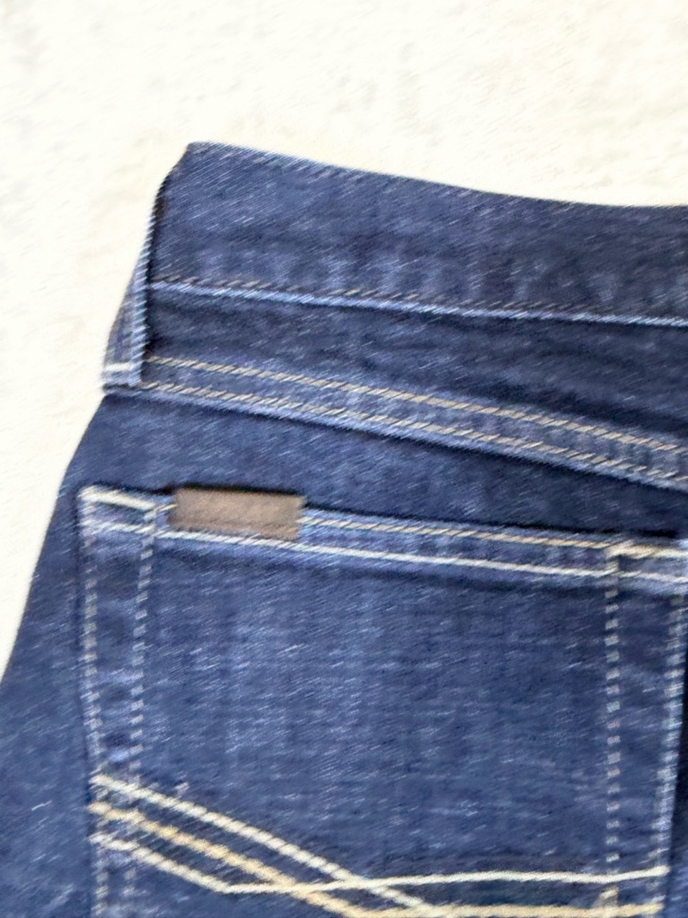 Ariat 30W 36 M1 Vintage Straight Leg Starched Men's Dark Blue Denim Jeans - Picture 7 of 11